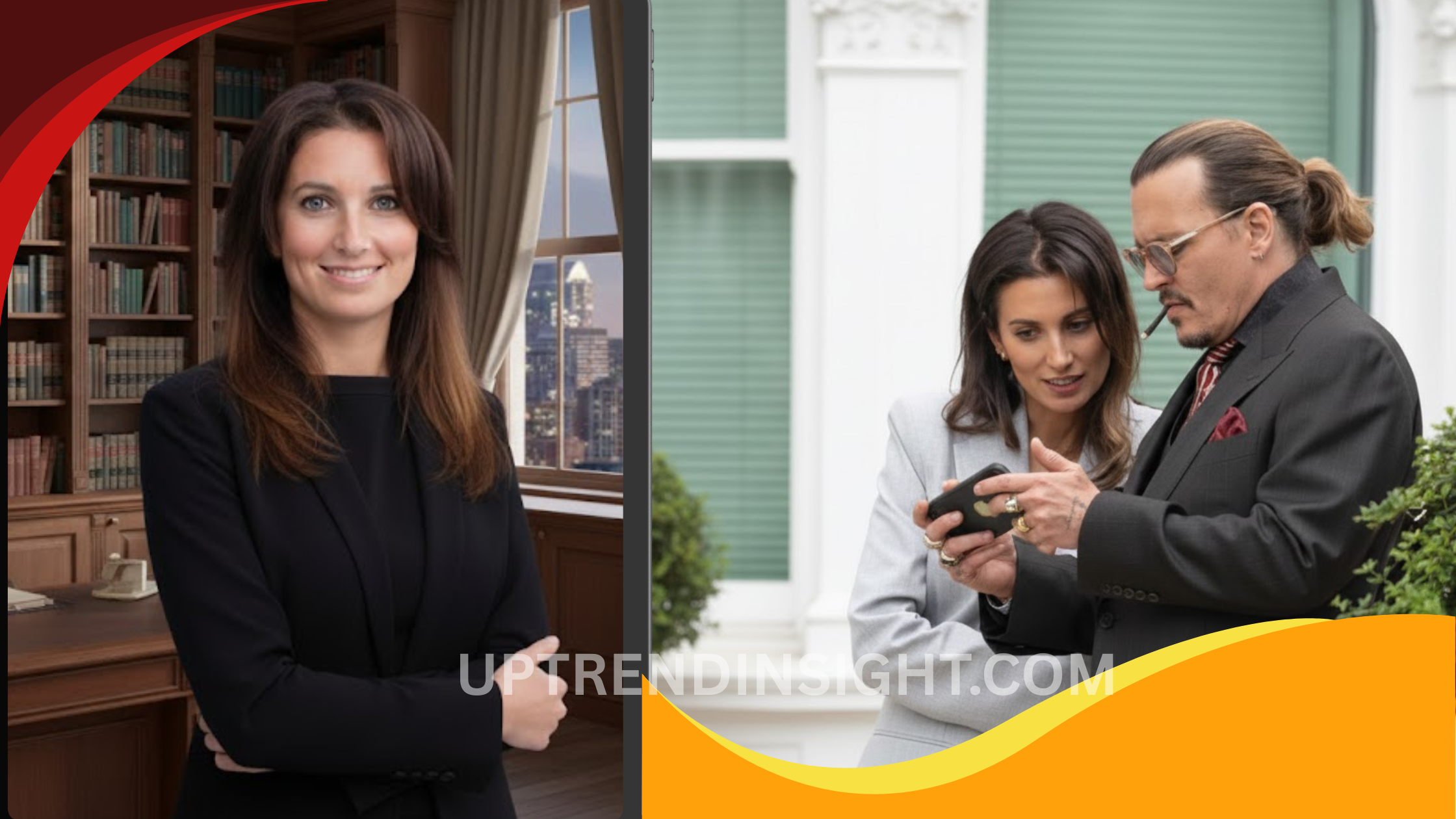 Joelle Rich and Johnny Depp